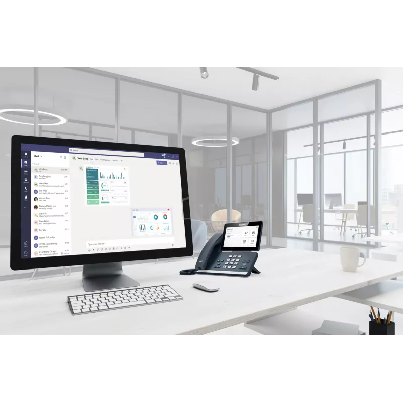 Yealink MP58 Microsoft Teams Edition IP telefons, pelēks, vadu klausule, darbvirsmas, Android, Microsoft Teams