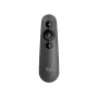 Bezvadu prezentācijas rādītājs Logitech R500s Bluetooth RF Graphite ar lāzera rādītāju