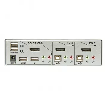 Lindy 2 Portu KVM Slēdzis Pro USB 2.0, DisplayPort 1.2 ar TTU