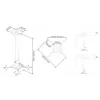 Multibrackets M Universāls projektora griestu stiprinājums 600-1000 ar smalko regulēšanu