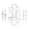 Multibrackets M Universāls projektora griestu stiprinājums 600-1000 ar smalko regulēšanu