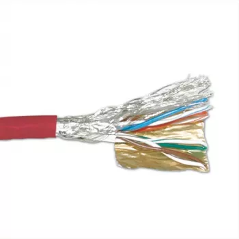 Patch kabelis ACT CAT6 S/FTP PVC savīts sarkans 305 m