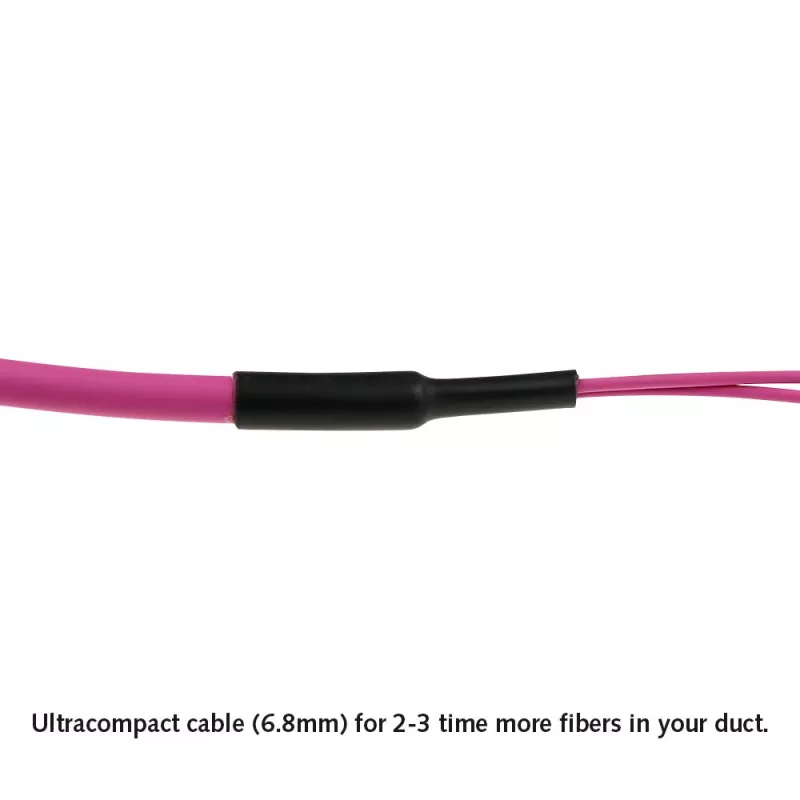 ACT 50 m multimode 50/125 OM4 (OM3) polaritātes B optiskās šķiedras maģistrālais kabelis ar 2 MTP/MPO ligzdām katrā galā