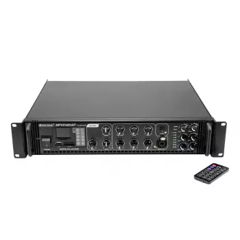 Audio pastiprinātājs Omnitronic MPVZ-120.6P Performance/stage Melns