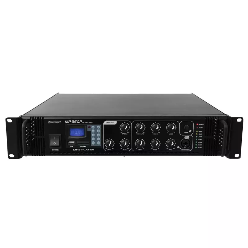 Audio pastiprinātājs Omnitronic 80709645 Performance/stage Melns