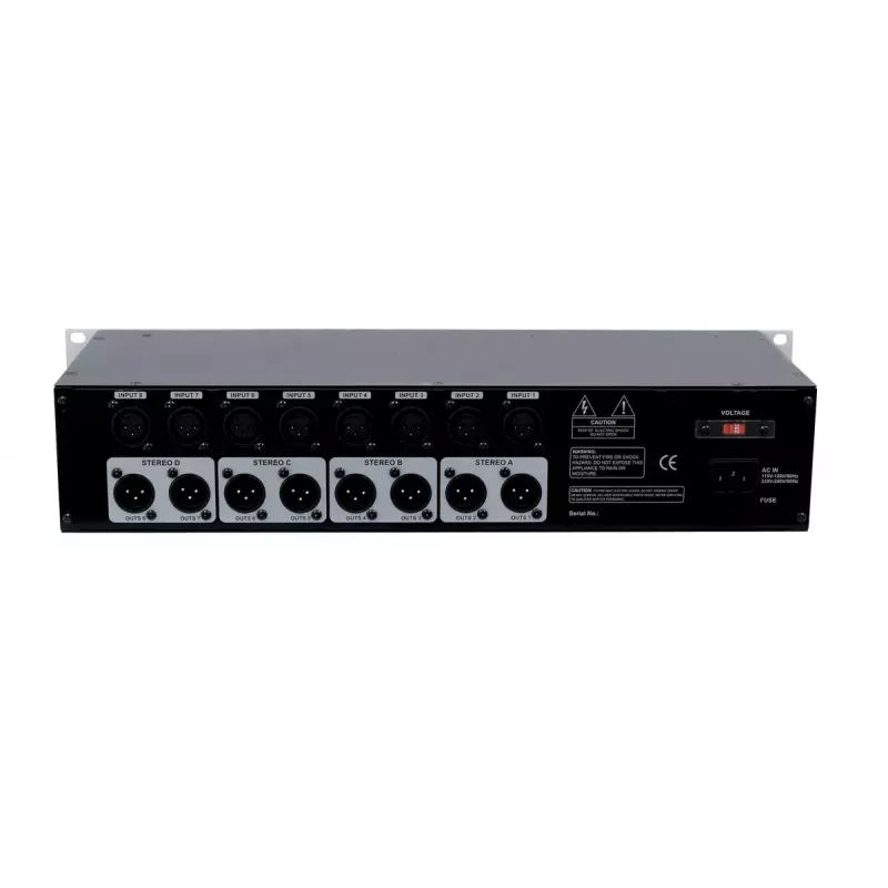 Mikseris Omnitronic MZD-88 8 kanāli 20 - 20000 Hz Sudrabs