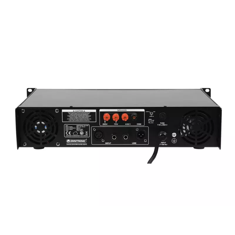 Audio pastiprinātājs Omnitronic 80709820 Performance/Stage Melns