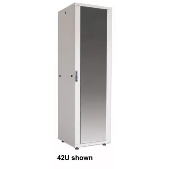 Intellinet 19 inch tīkla skapis - brīvi stāvošs (Basic), 22U, 600x800 mm, pelēks, plakanpakotne, max 600 kg, durvju slēdzene, sānu paneļu slēdzene, lietojamais dziļums 123-573 mm, IP20, tērauds