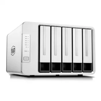 TerraMaster F5-422 NAS/server krātuve ar 5 nodalījumiem, Intel® Celeron® J3455, 4 GB DDR3, 0 TB, pelēks