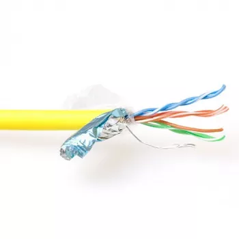 ACT CAT5E F/UTP LSZH stranded patch kabelis dzeltens 500m