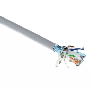 ACT CAT6A F/UTP cietā vītā pāra kabelis, PVC, AWG 23, CPR: B2ca, 500 m