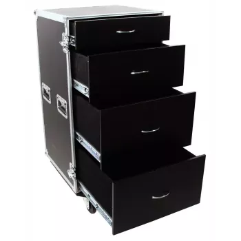 Flight case Roadinger 30126432 Saplāksnis Melns Sudrabs 64.5 kg