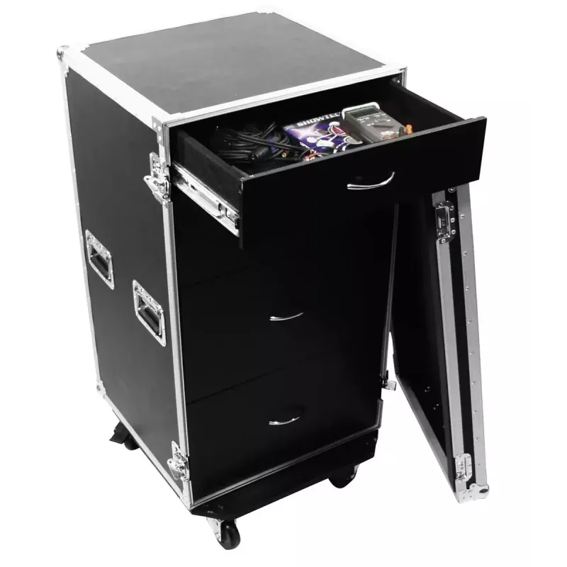 Flight case Roadinger 30126432 Saplāksnis Melns Sudrabs 64.5 kg