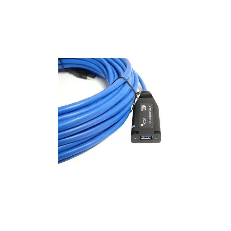 USB pagarinātāja kabelis Icron 00-00351 USB 3.2 Gen 1 15m USB A melns/zils