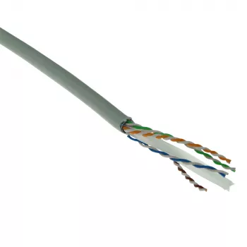 ACT Cat 6 F/UTP cietā instalācijas kabelis, PVC, CPR ECA, 24AWG, pelēks, 500 m