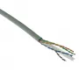 ACT Cat 6 F/UTP cietā instalācijas kabelis, PVC, CPR ECA, 24AWG, pelēks, 500 m