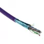ACT Cat 6A F/UTP cietdzīslu instalācijas kabelis, LSZH, CPR ECA, 24AWG, violets, 500 m