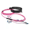 ACT 45 m multimodes šķiedras kabelis OM4 50/125, 24 šķiedras, LC Polarity Twist