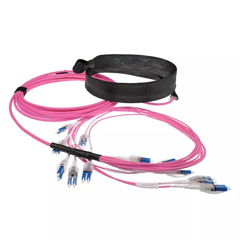 ACT 45 m multimodes šķiedras kabelis OM4 50/125, 24 šķiedras, LC Polarity Twist