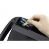 Durable TOUCH 21L taisnstūra atkritumu tvertne, nerūsējošais tērauds, melns/sudrabs