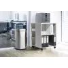 Durable TOUCH 21L taisnstūra atkritumu tvertne, nerūsējošais tērauds, melns/sudrabs
