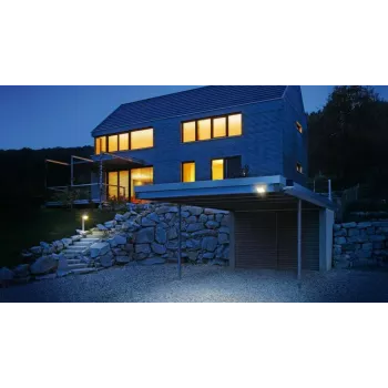 Āra sienas lampa STEINEL XSolar L-S LED 1.2 W Antracīts