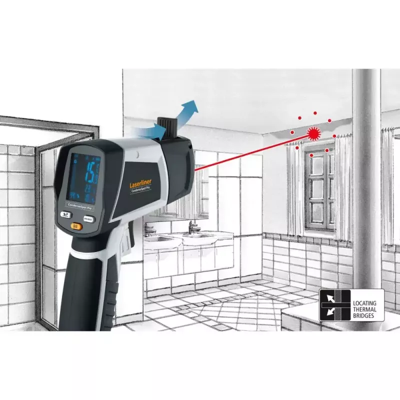 Laserliner CondenseSpot Pro klimata, mitruma un temperatūras mērīšanas ierīce