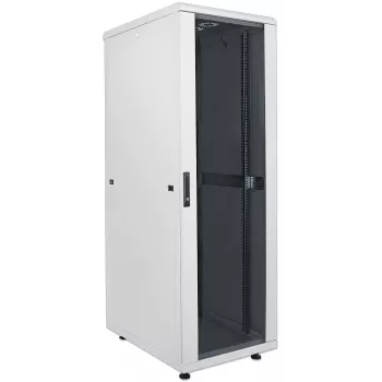 Intellinet 19 collu tīkla skapis - brīvi stāvošs, 26U, 600x600 mm (platums x dziļums), pelēks, plakanpakas, maks. 1500 kg, daudzpunktu durvju slēdzene, viena slēdzene uz sānu paneli, lietderīgais dziļums 123 līdz 373 mm, IP20, tērauds