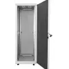 Intellinet 19 collu tīkla skapis - brīvi stāvošs, 26U, 600x600 mm (platums x dziļums), pelēks, plakanpakas, maks. 1500 kg, daudzpunktu durvju slēdzene, viena slēdzene uz sānu paneli, lietderīgais dziļums 123 līdz 373 mm, IP20, tērauds