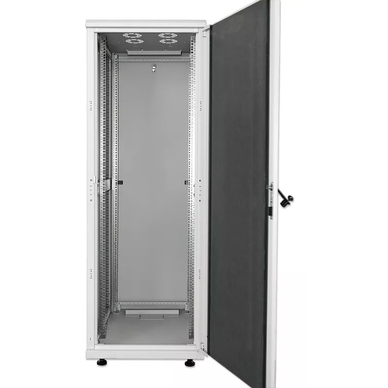 Intellinet 19 collu tīkla skapis - brīvi stāvošs, 26U, 600x600 mm (platums x dziļums), pelēks, plakanpakas, maks. 1500 kg, daudzpunktu durvju slēdzene, viena slēdzene uz sānu paneli, lietderīgais dziļums 123 līdz 373 mm, IP20, tērauds