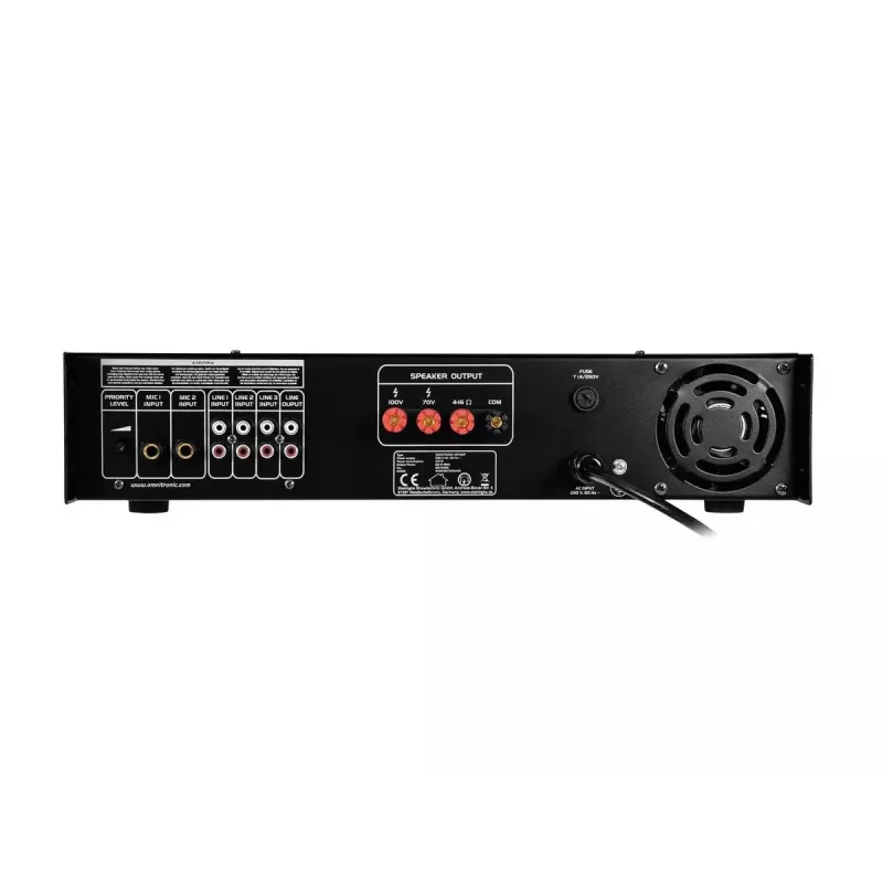 Audio pastiprinātājs Omnitronic 80709611 Performance/stage Melns