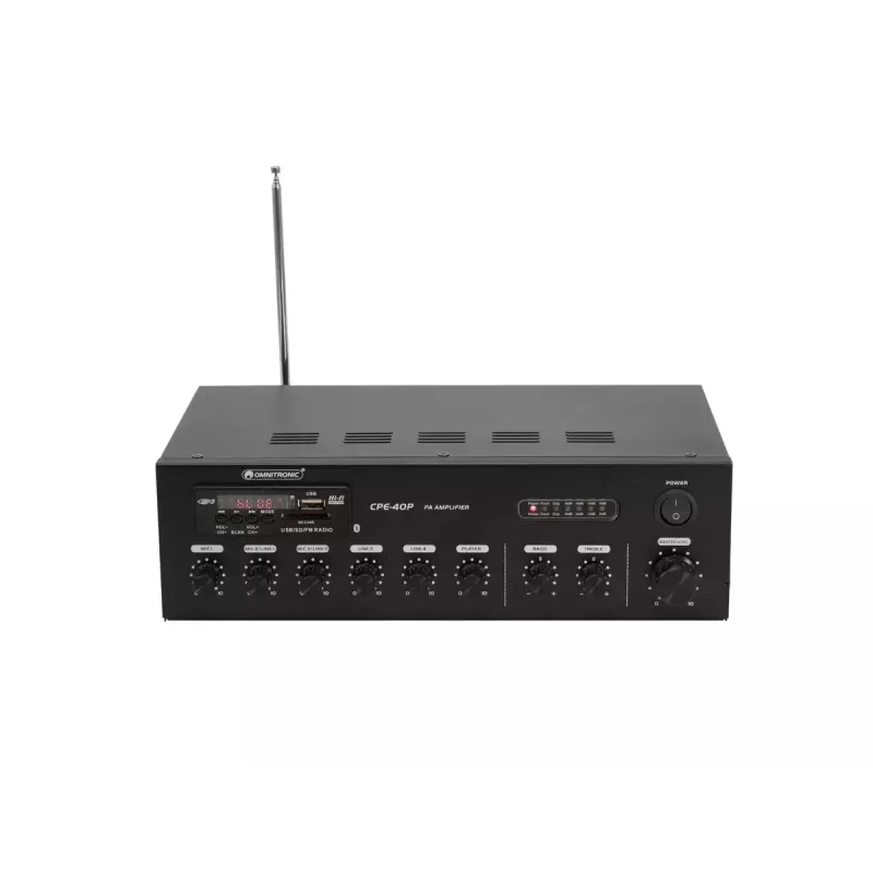 Audio pastiprinātājs Omnitronic 80709605 Performance/Stage Melns