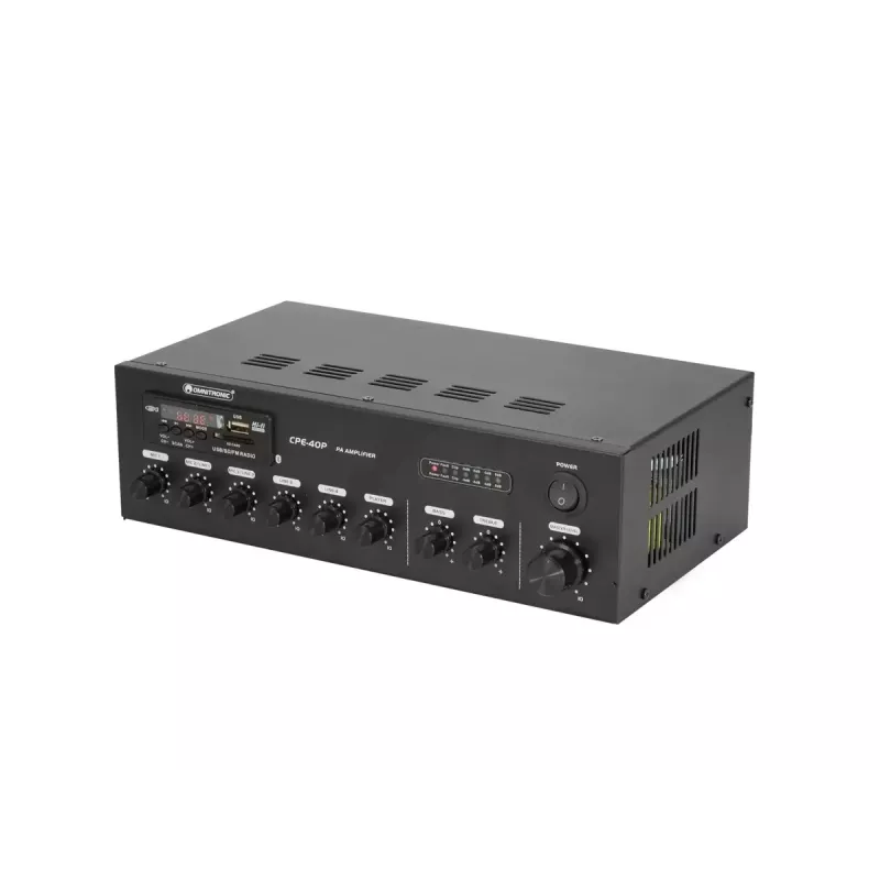 Audio pastiprinātājs Omnitronic 80709605 Performance/Stage Melns