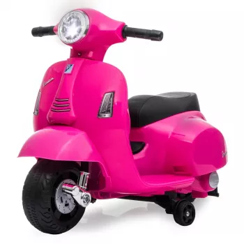 Elektriskais braucamrīks Jamara Vespa Mini skrejritiņš, 4 riteņi, no 1,6 gadiem, LED gaismas, melns vai rozā