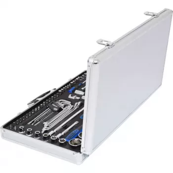 Uzgriežņu atslēgu komplekts KS Tools 918.0702, 102 uzgaļi, hroma-vanādija tērauds