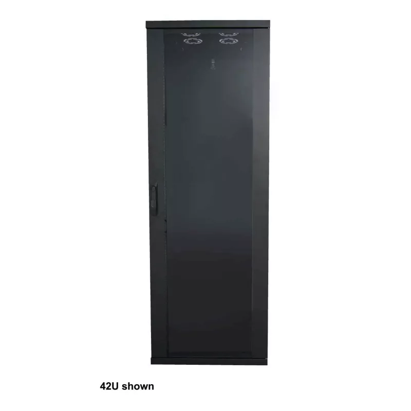 Intellinet 19 collu tīkla skapis - brīvi stāvošs (Basic), 22U, 600x800mm (platums x dziļums), melns, plakanpakā, max 600kg, viena punkta durvju slēdzene, viena slēdzene uz sānu paneli, lietderīgais dziļums 123 līdz 573mm, statīvs, IP20, tērauds