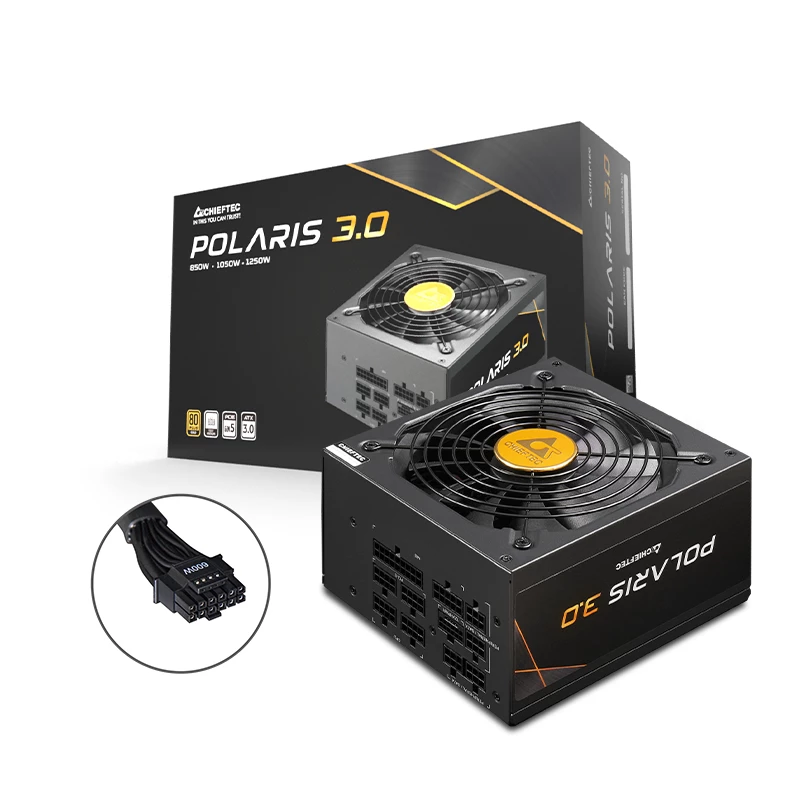 Chieftec Polaris 3.0 1050W barošanas bloks 20+4 pin ATX ATX Melns