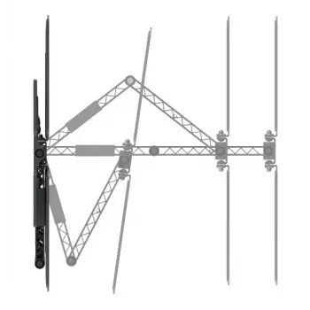 Hama 00220852 TV sienas kronšteins 2.29 m (90 collas) Melns