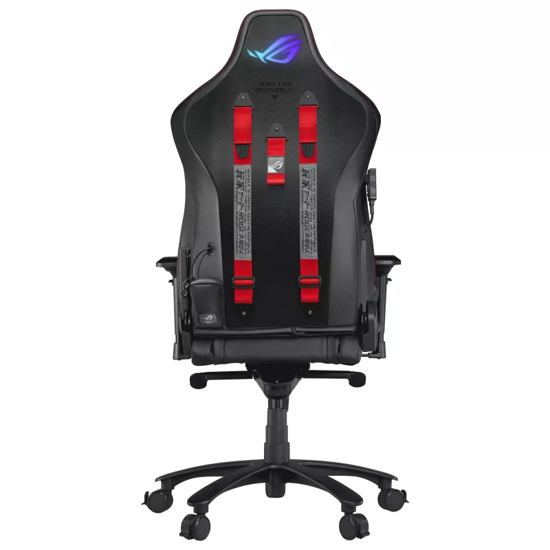 ASUS ROG Chariot X Universāls spēļu krēsls, polsterēts sēdeklis, melns