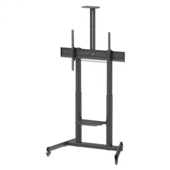 Manhattan mobilais televizora un monitora statīvs ar pacelšanas mehānismu, 37 inch-120 inch, VESA 200x200-1000x600mm, līdz 120kg