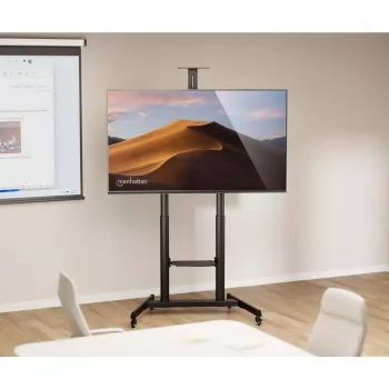 Manhattan mobilais televizora un monitora statīvs ar pacelšanas mehānismu, 37 inch-120 inch, VESA 200x200-1000x600mm, līdz 120kg