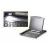 ATEN CL1000N KVM konsoles komplekts ar 19 inch LCD, PS/2, 1U, melns