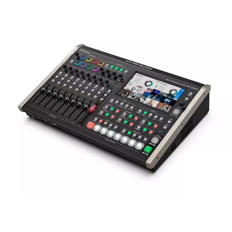 Audio mikseris Roland VR-120HD 42 kanāli 24 bit 48 kHz Melns