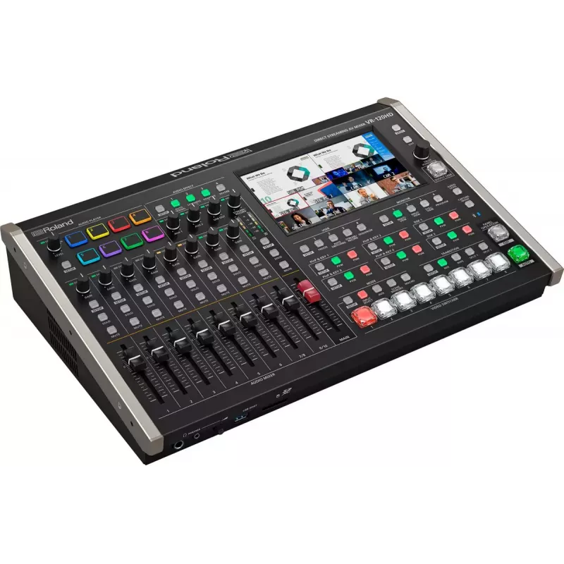 Audio mikseris Roland VR-120HD 42 kanāli 24 bit 48 kHz Melns