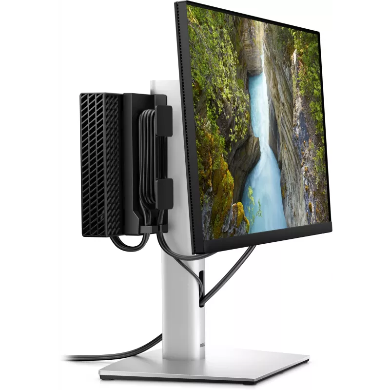 Monitora stiprinājums DELL MFS22 27 collu, augstuma regulējams, sudraba/melns