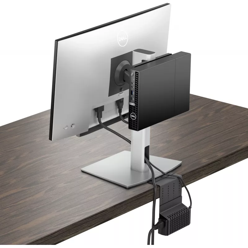 Monitora stiprinājums DELL MFS22 27 collu, augstuma regulējams, sudraba/melns