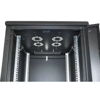 Intellinet 19 collu tīkla skapis - brīvi stāvošs, 42U, 600x800 mm (platums x dziļums), melns, plakanpakas, maks. 1500 kg, daudzpunktu durvju slēdzene, viena slēdzene uz sānu paneli, lietderīgais dziļums 123 līdz 573 mm, IP20, statīvs, tērauds