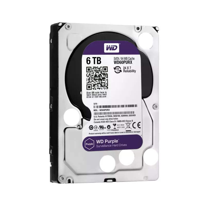 HDD Western Digital 6TB 3,5 collu SATA WD60PURX