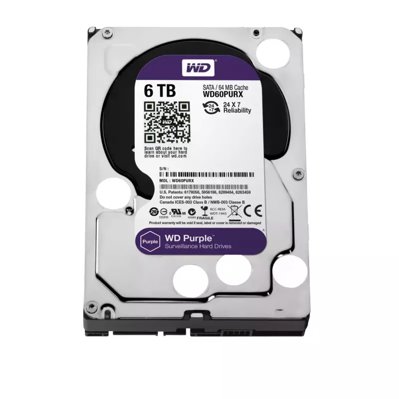 HDD Western Digital 6TB 3,5 collu SATA WD60PURX