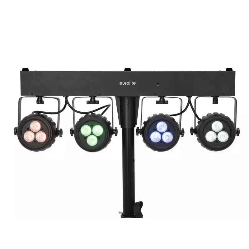 Eurolite 42109606 LED sliežu prožektors melns apaļš